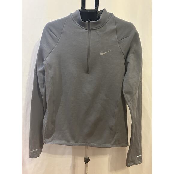 Nike Therma-Fit Gray 1/2 Zip Jacket Men's size M - Picture 1 of 3